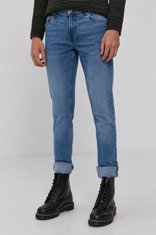Однотонные джинсы Solid, синий