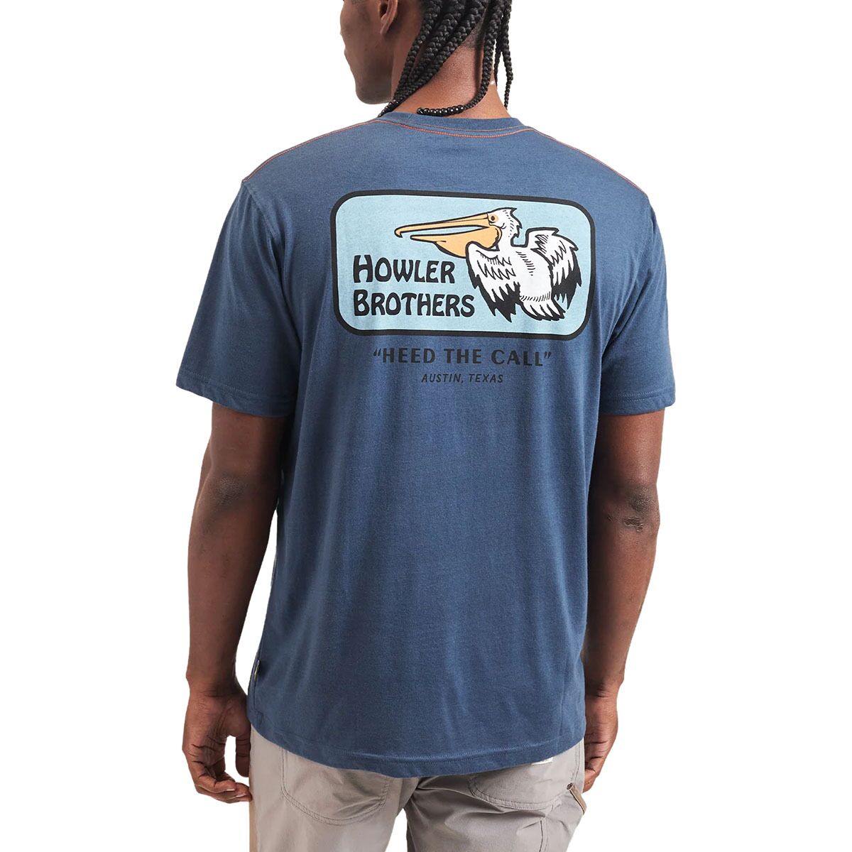 Выбрать футболку Howler Brothers, цвет pelican badge/key largo horizon hybrid short мужские howler brothers цвет antique bronze