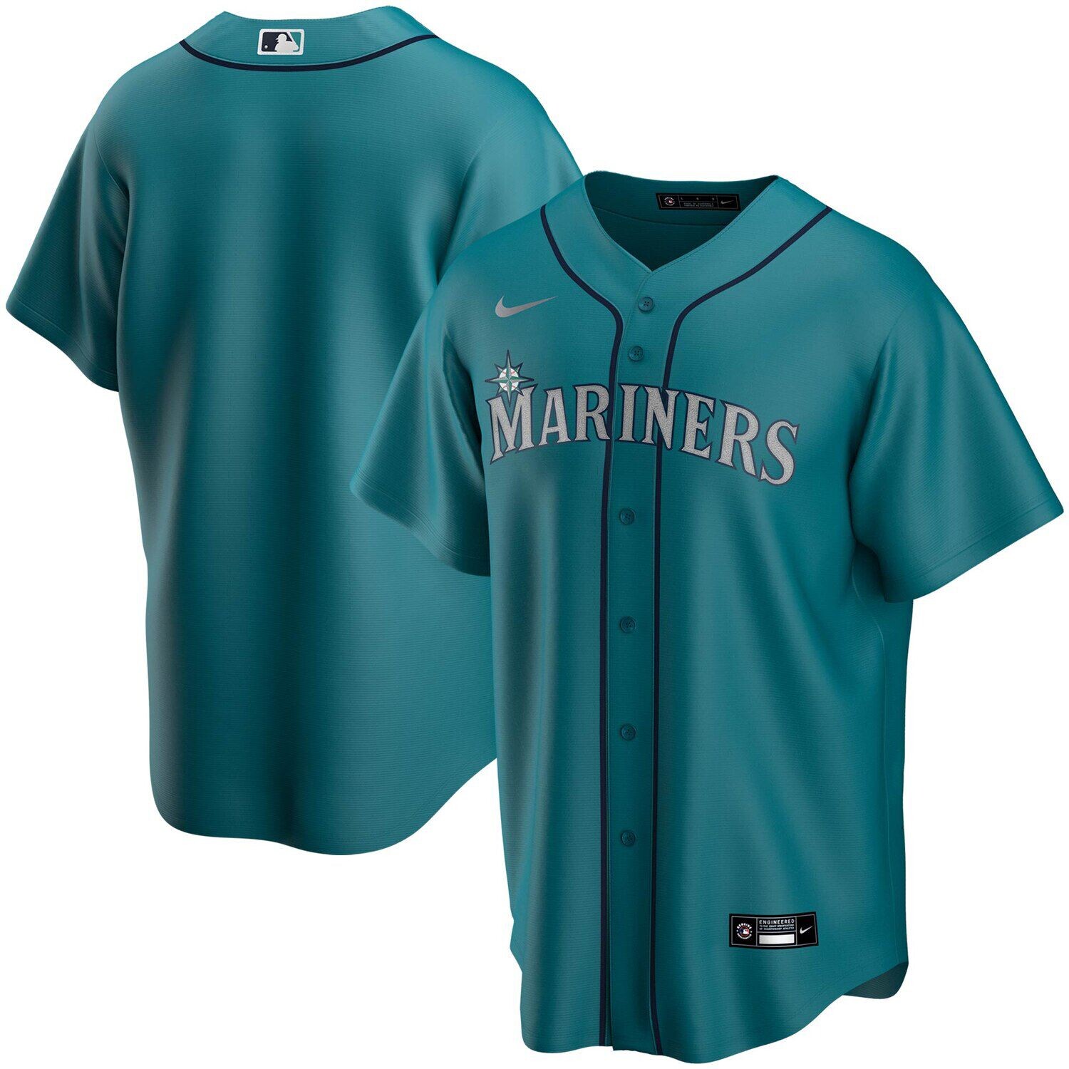 

Мужская футболка Aqua Seattle Mariners Альтернативная реплика команды Nike