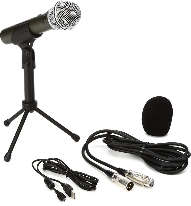 Динамический микрофон Samson Q2U Recording Pack with USB/XLR Mic and HP20 Headphones