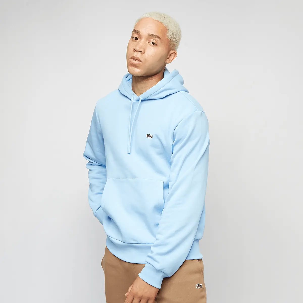 

Толстовка Lacoste Hoody Sweatshirt, синий/серебристый