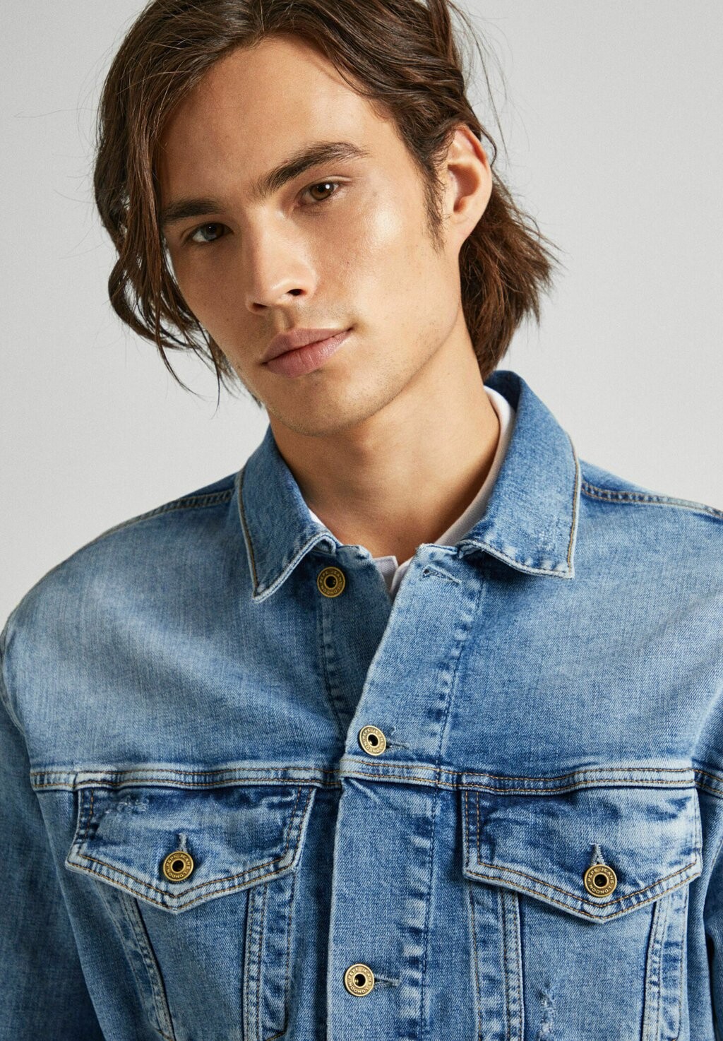

Джинсовая куртка Pepe Jeans, синий деним