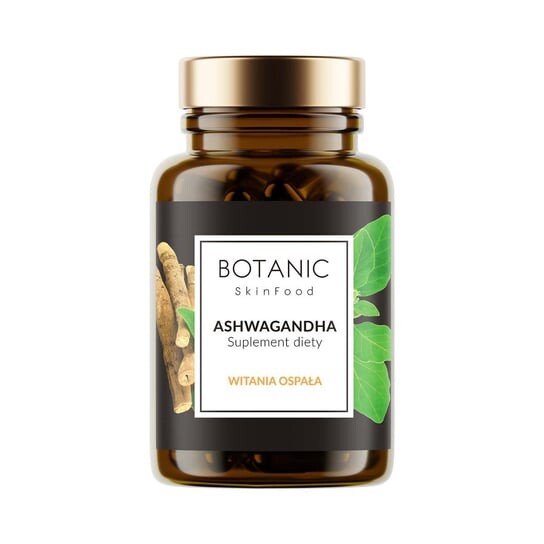 

Botanic, Пищевая добавка Skinfood, Ашваганда, 30 шт.