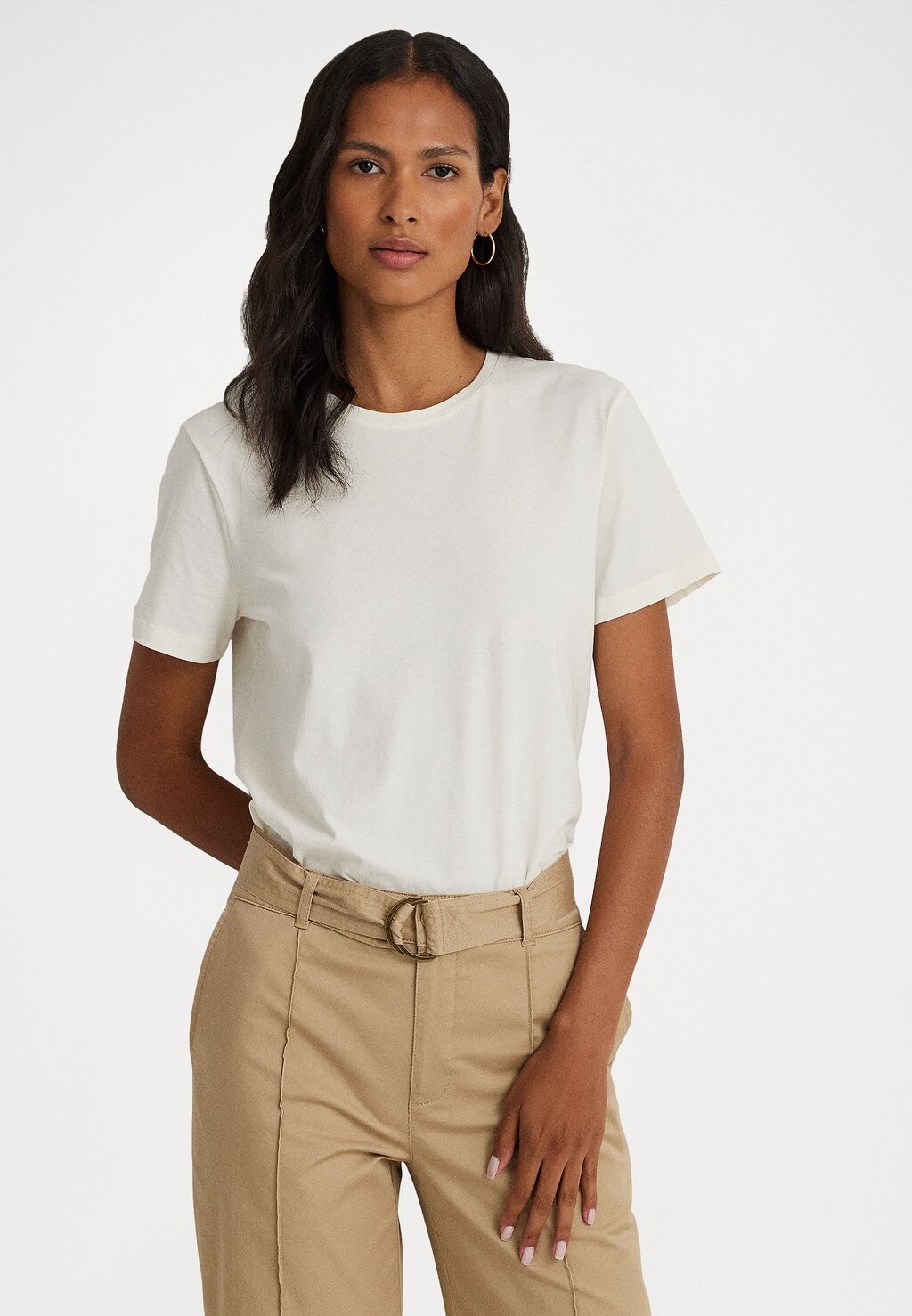 

Базовая футболка Geneth Short Sleeve Lauren Ralph Lauren, цвет mascarpone cream