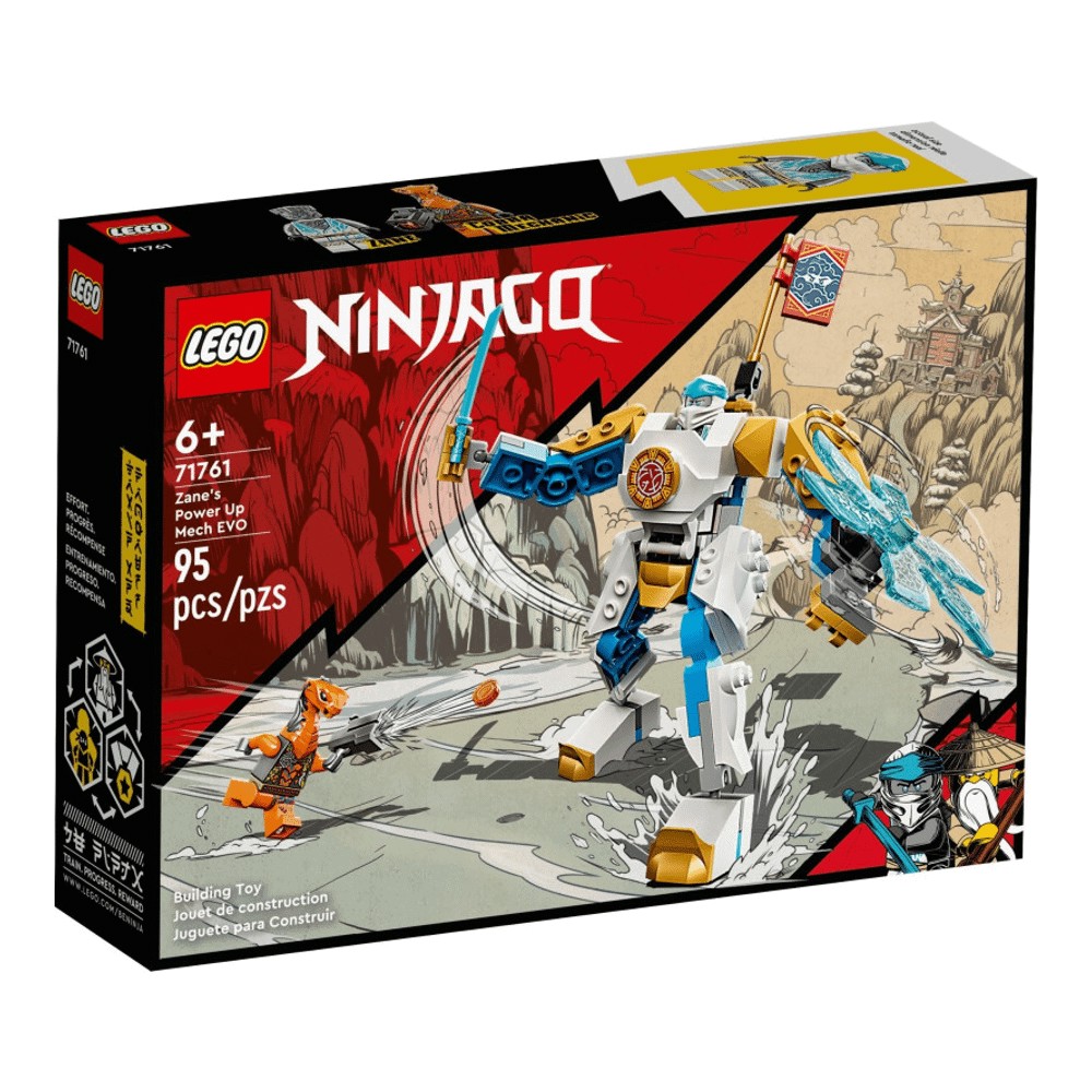 конструктор lego ninjago 71781 lloyd’s mech battle evo 223 дет Конструктор Lego Ninjago Zane’s Power Up Mech EVO 71761, 95 деталей