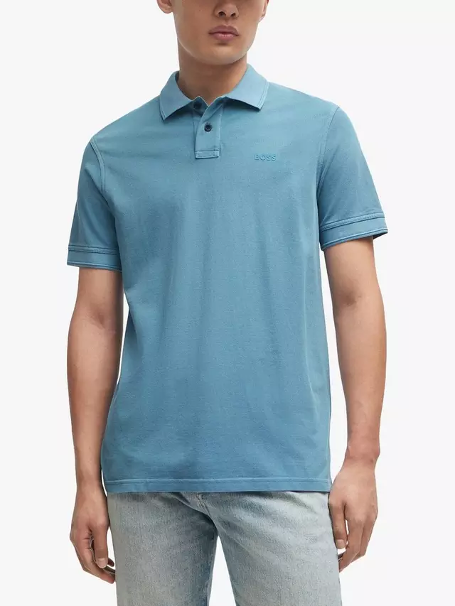 

Поло HUGO BOSS BOSS Prime Cotton, синий