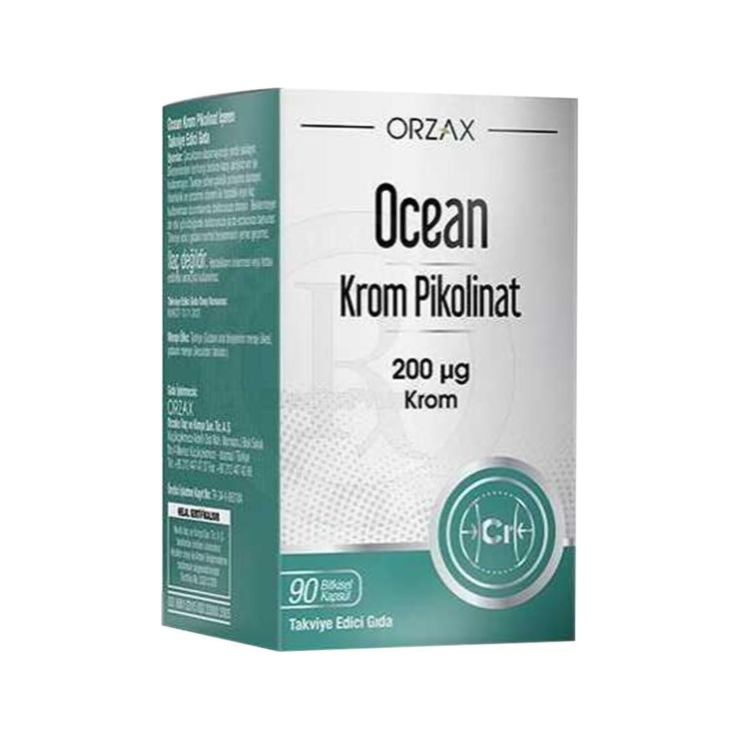 Пиколинат хрома Ocean, 90 травяных капсул atech nutrition premium chrome picolinate
