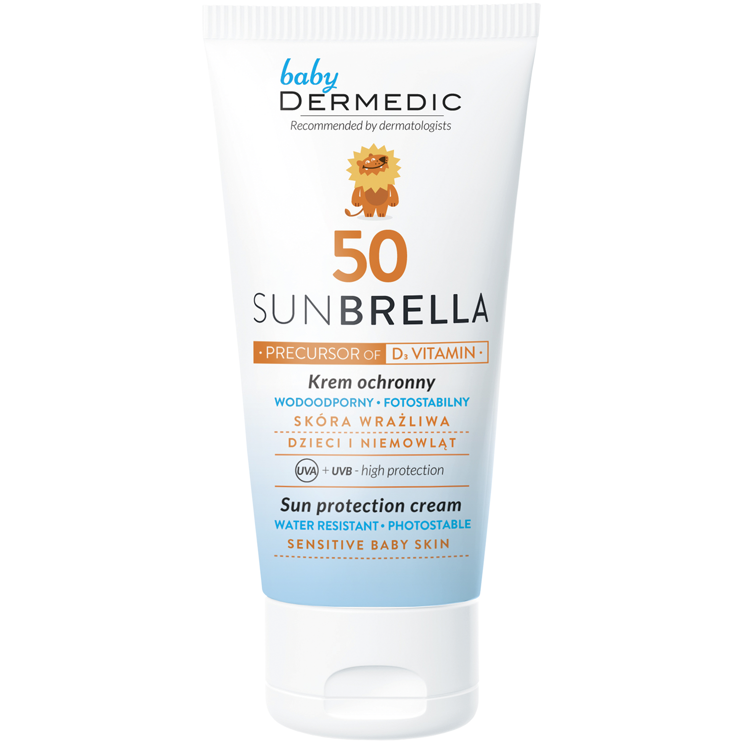 Dermedic Sunbrella Baby водостойкий защитный крем для детей SPF50, 50 мл - фото