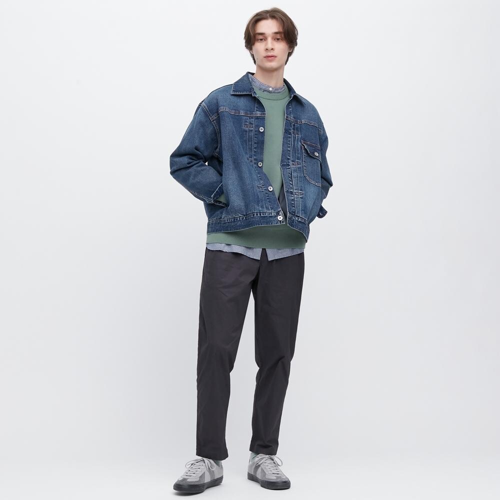 

Эластичные укороченные брюки унисекс Uniqlo, серый