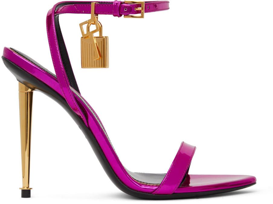 

Розовые босоножки на каблуке Padlock 105 TOM FORD