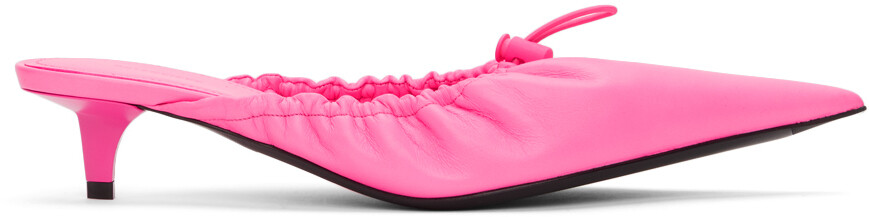 

Розовые мюли Scrunch Knife Balenciaga