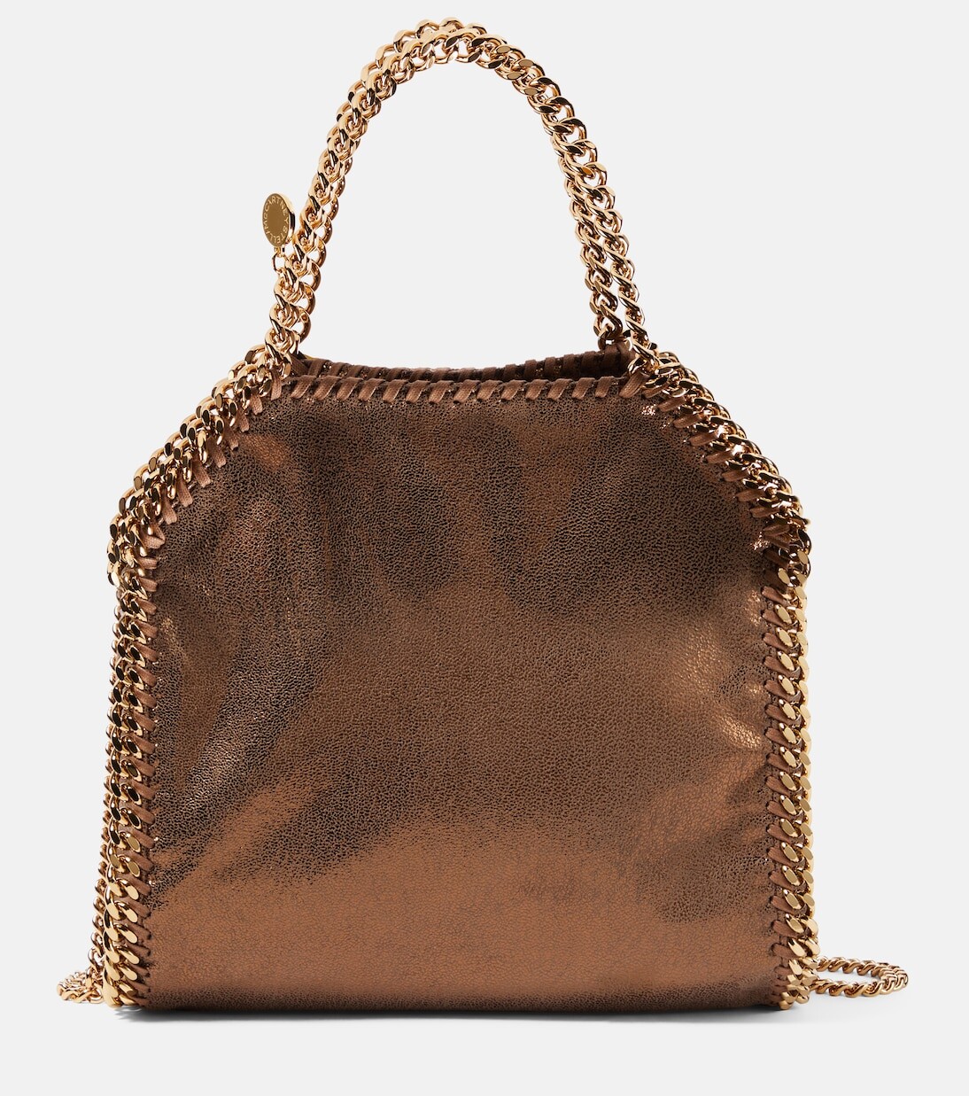 

Мини-сумка-тоут falabella Stella Mccartney, коричневый