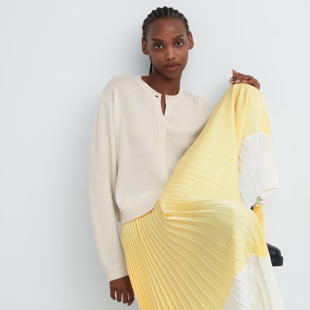 

Кардиган Uniqlo 100% Cashmere, молочно-белый