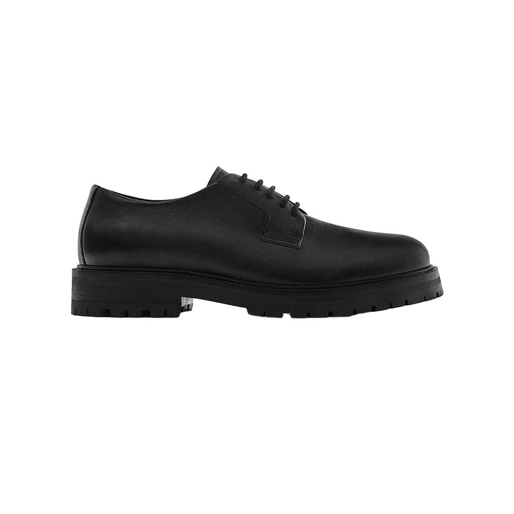 

Туфли-дерби Massimo Dutti Party Nappa Leather, черный