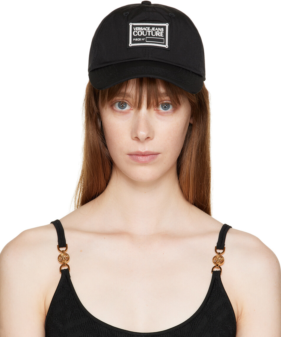 

Черная кепка с ремешком на запястье Versace Jeans Couture