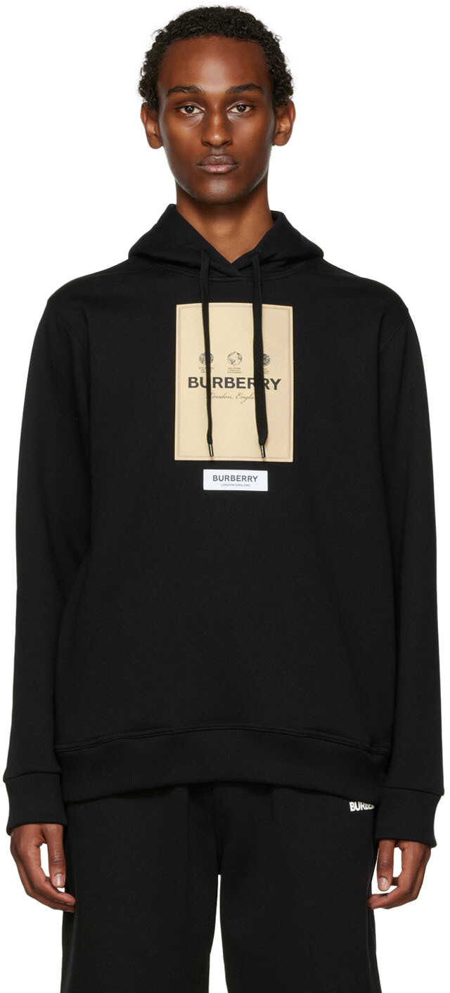 

Черный худи Оуи Burberry