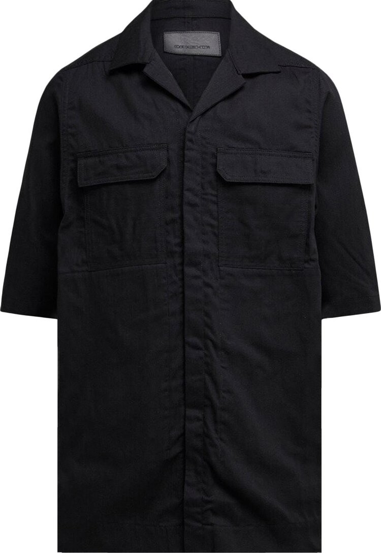 

Рубашка Rick Owens DRKSHDW Selvedge Denim Magnum Shirt 'Black', черный