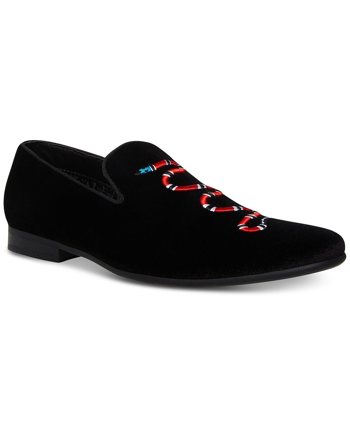 

Мужские тапочки mixin snake velvet smoking slipper Steve Madden, черный
