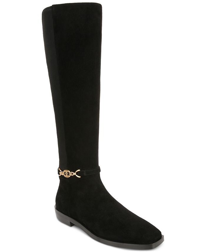 

Женские ботинки для верховой езды Clive с пряжками Sam Edelman, цвет Black Suede