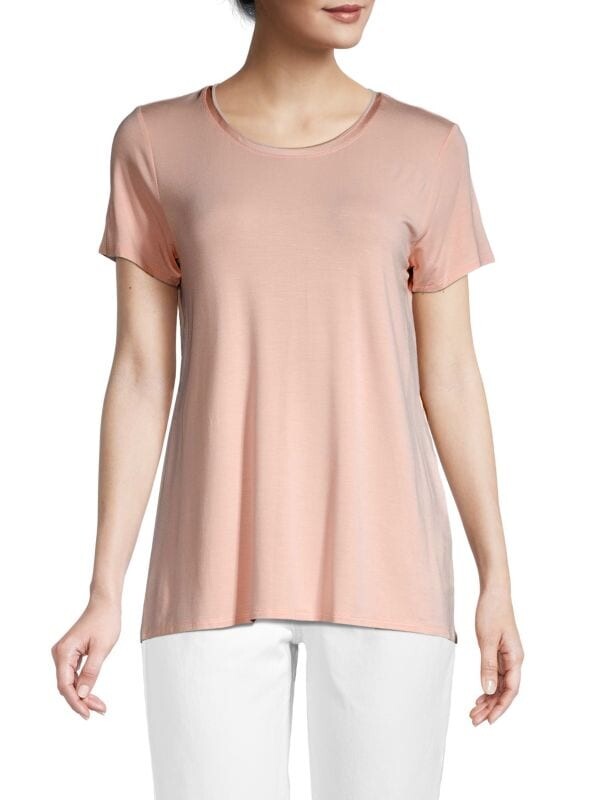 

Однотонная футболка Donna Karan Blush