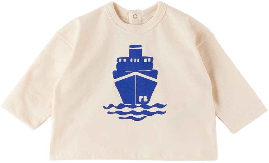 

Футболка с длинным рукавом с принтом Baby Off-White Petit Bateau