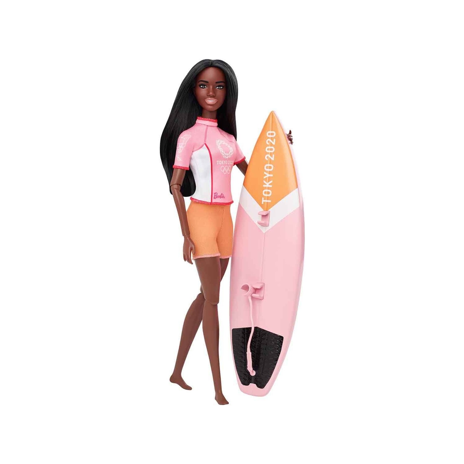Кукла Barbie на серфинге GJL73 кукла barbie олимпийская спортсменка gjl73 софтбол