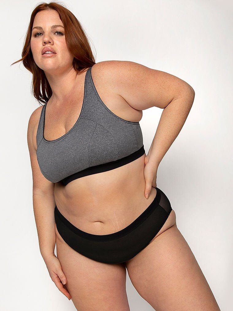 

Спортивный бюстгальтер Curvy Couture Modal Sweetheart, серый