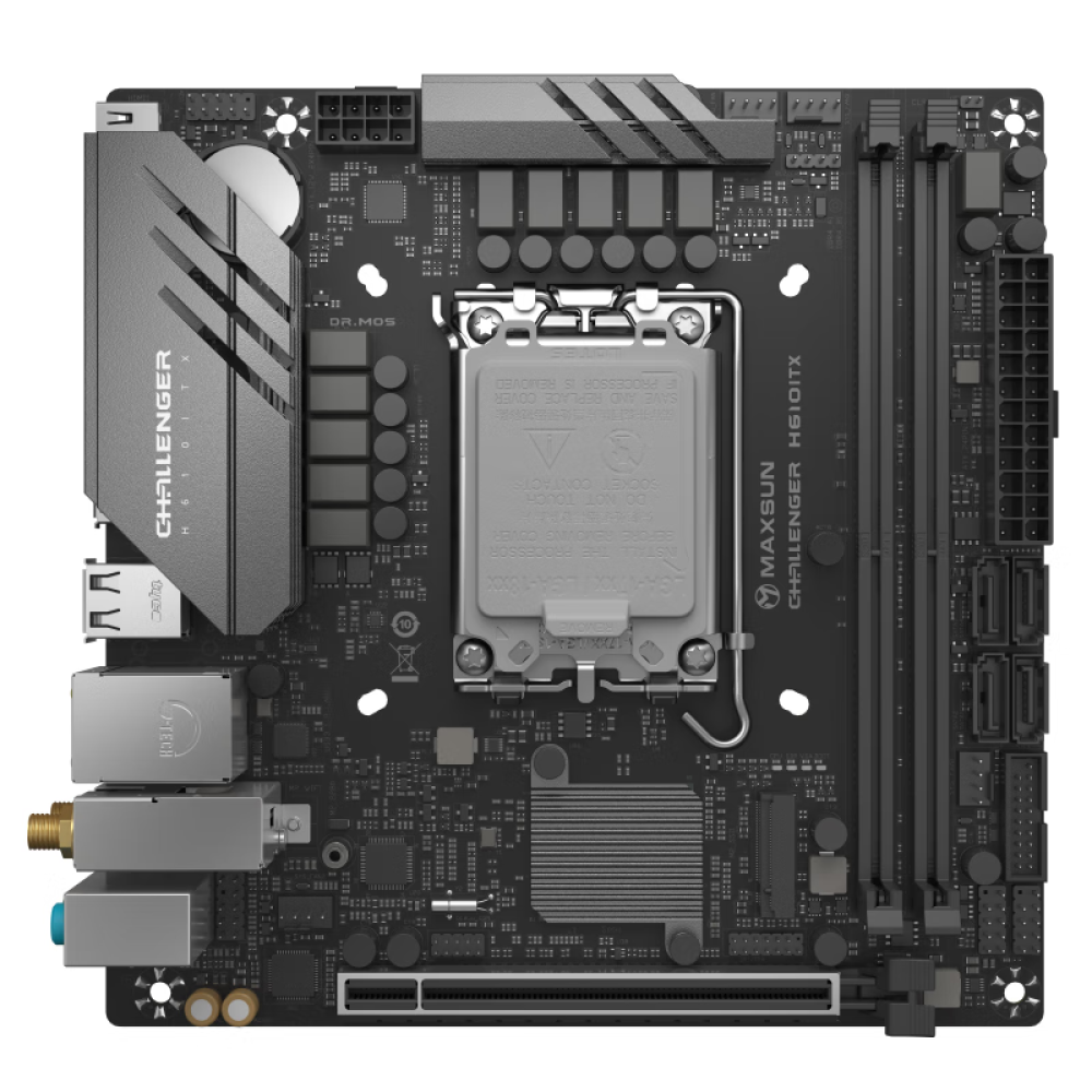 Материнская плата MaxSun MS-Challenger H610ITX 2.5G, LGA1700, DDR4