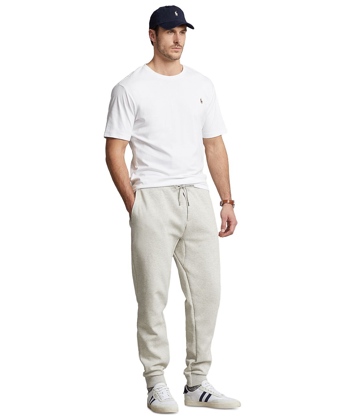 

Мужские брюки-джоггеры big & tall с тиснением логотипа двойной вязки Polo Ralph Lauren, мульти