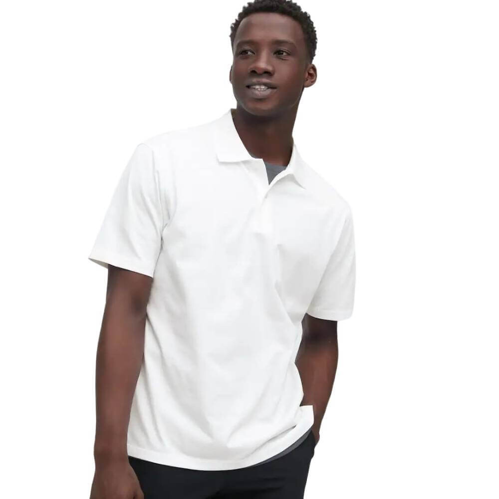 

Футболка Uniqlo AIRism Polo Short Sleeve, белый