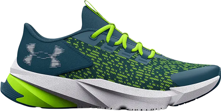 

Кроссовки Under Armour Scramjet 5 GS Static Blue Lime, синий