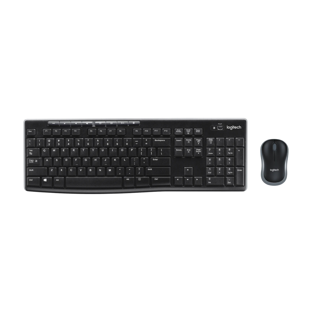 Комплект периферии Logitech MK270 (клавиатура + мышь), черный logitech комплект мышь клавиатура беспроводная logitech mk270 черный