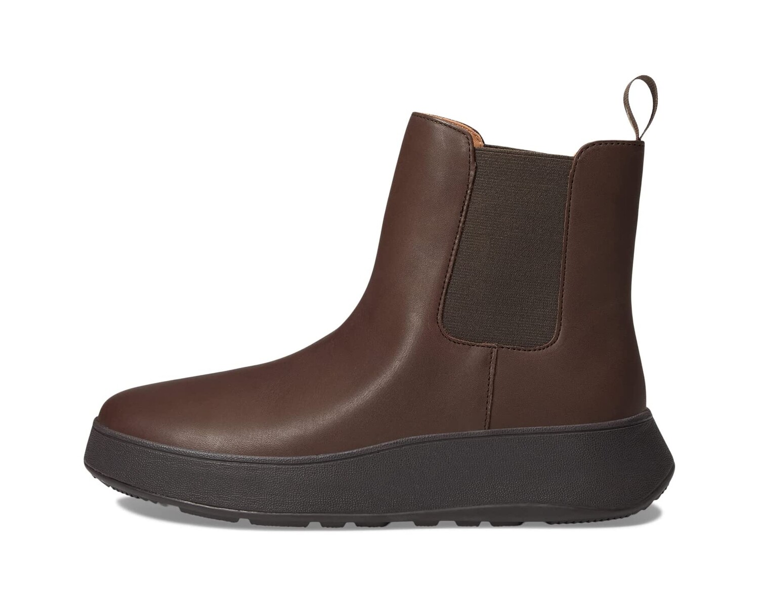 

Ботинки F-Mode Leather Flatform Chelsea Boots FitFlop, коричневый