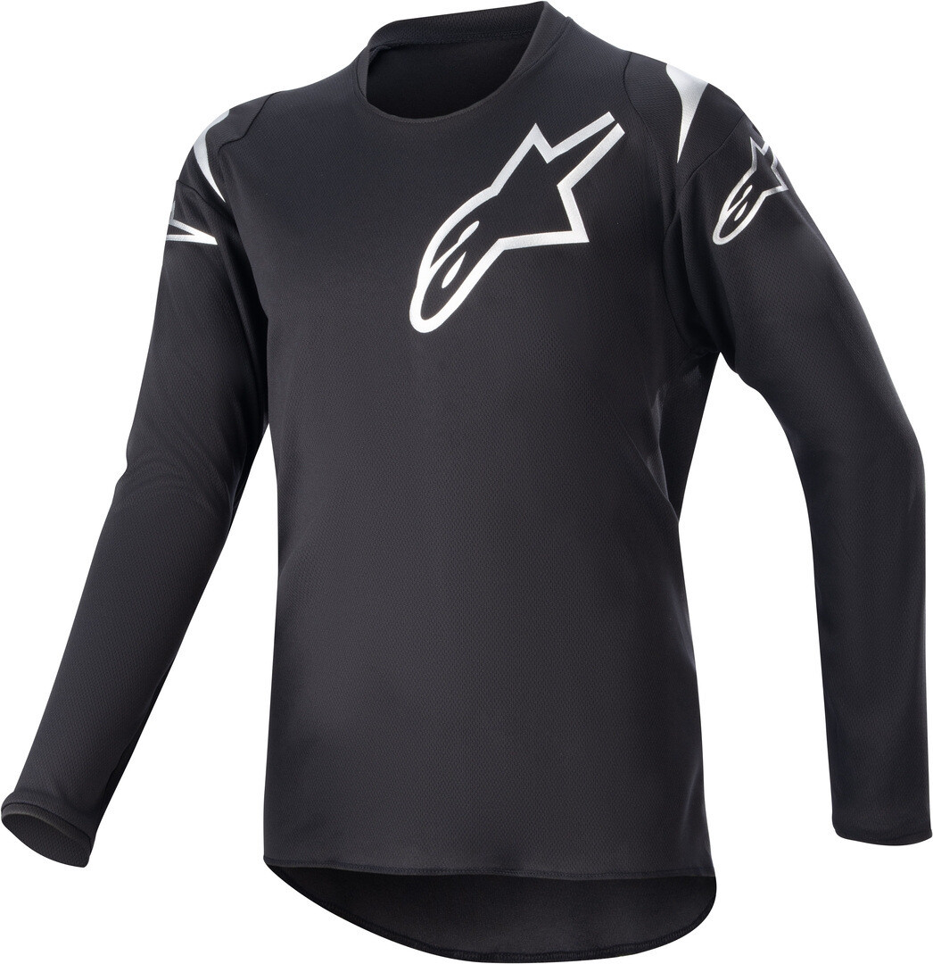 

Мотокросс джерси Alpinestars Racer Graphite 2023, черный/белый