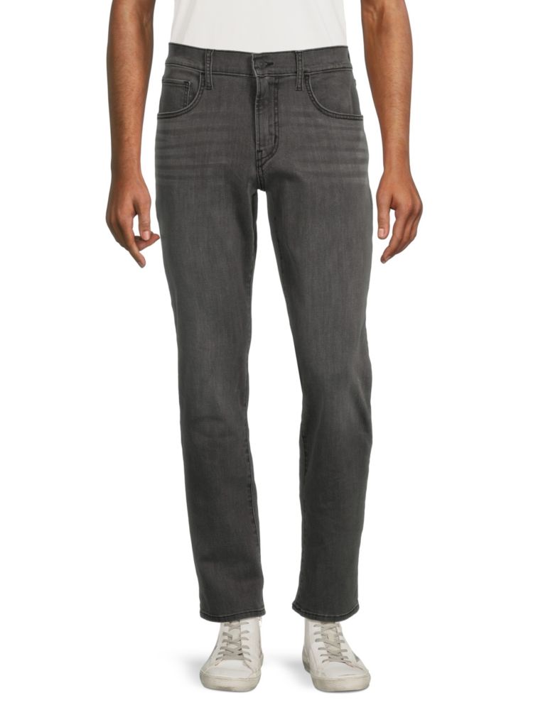 Прямые джинсы Byron с высокой посадкой и потертостями Hudson, цвет Casper Grey casper