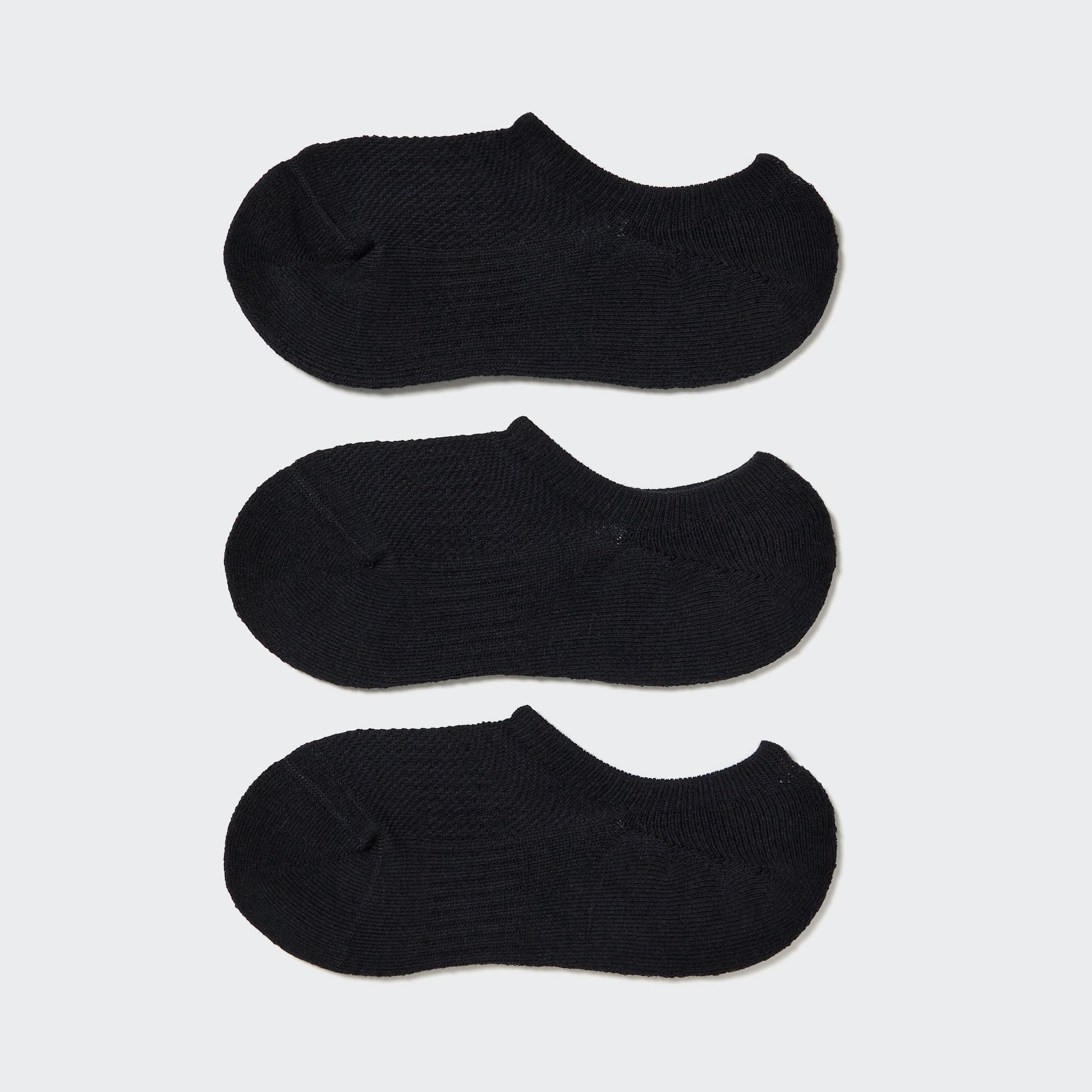 Очень короткие носки (3 пары/спортивные) UNIQLO, черный короткие носки 3 пары спортивные uniqlo черный