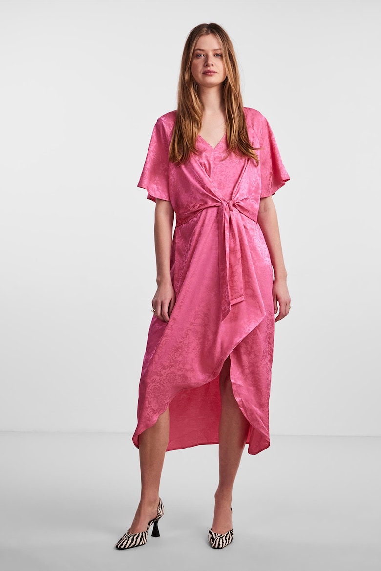 цена Платье Retreve из атласного жаккарда Y A S , розовый