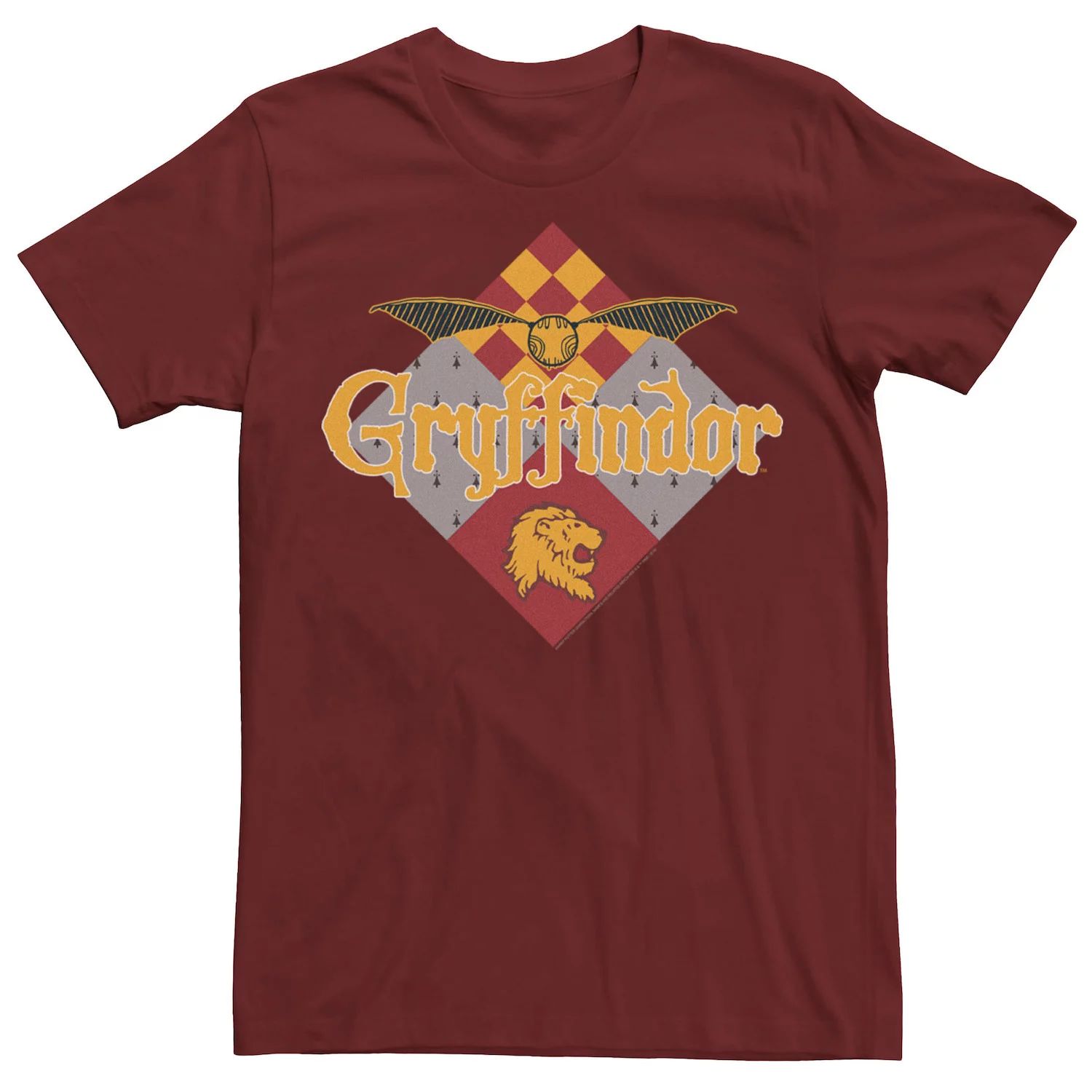 Мужская футболка с логотипом Gryffindor Golden Snitch Harry Potter светильник harry potter golden snitch