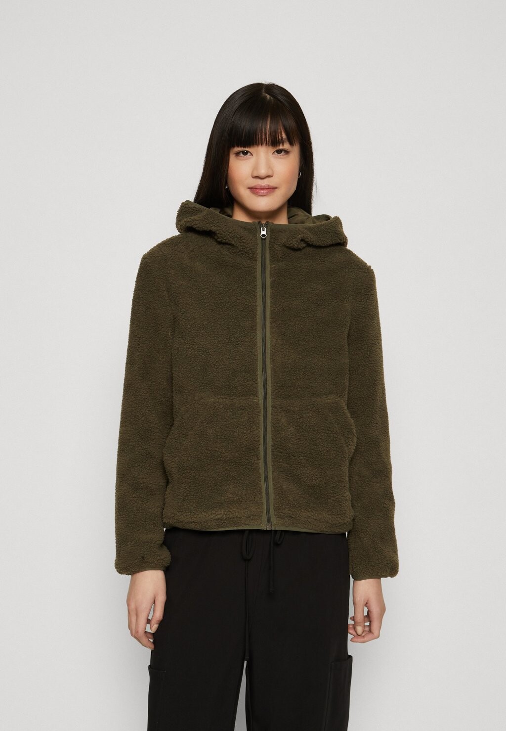

Флисовая куртка ONLJACKY HOOD JACKET ONLY, цвет kalamata