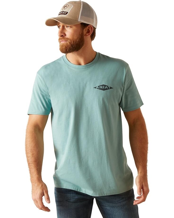 

Футболка Ariat Work Diamond T-Shirt, цвет Oil Blue Heather