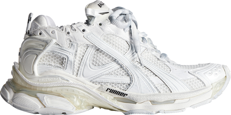 цена Кроссовки Balenciaga Runner Sneaker 'White' 2023, белый