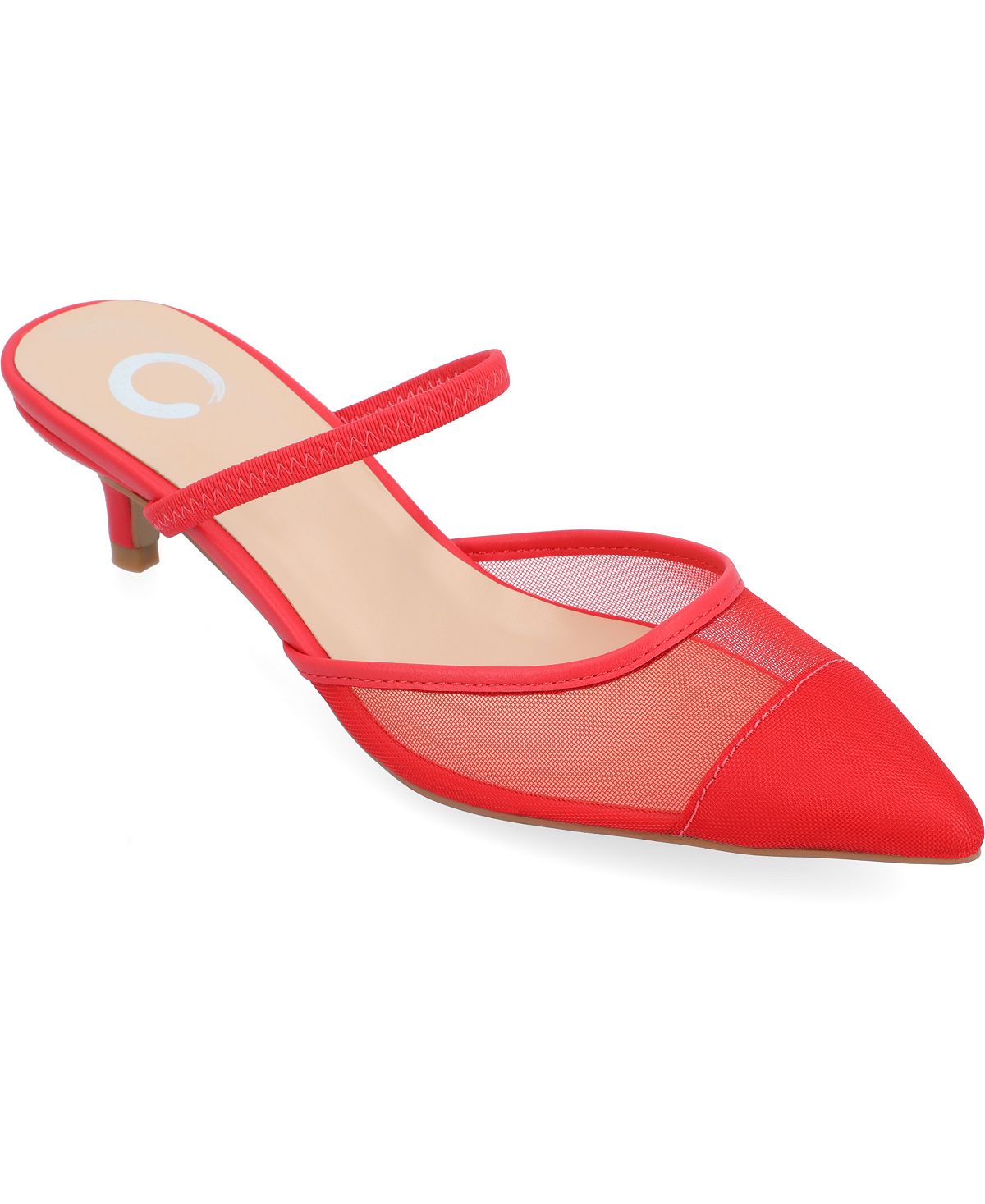 Женские туфли на каблуке Allana Mesh Journee Collection, красный