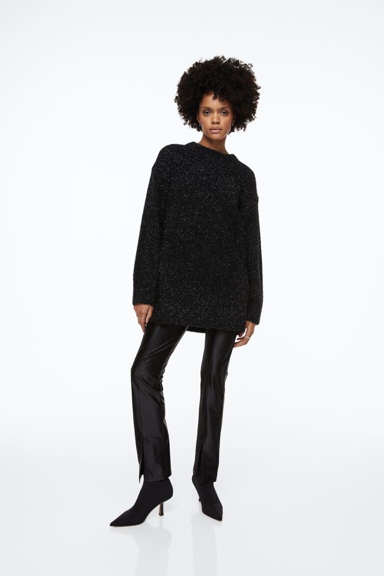 

Блестящее платье H&M, черный/блеск