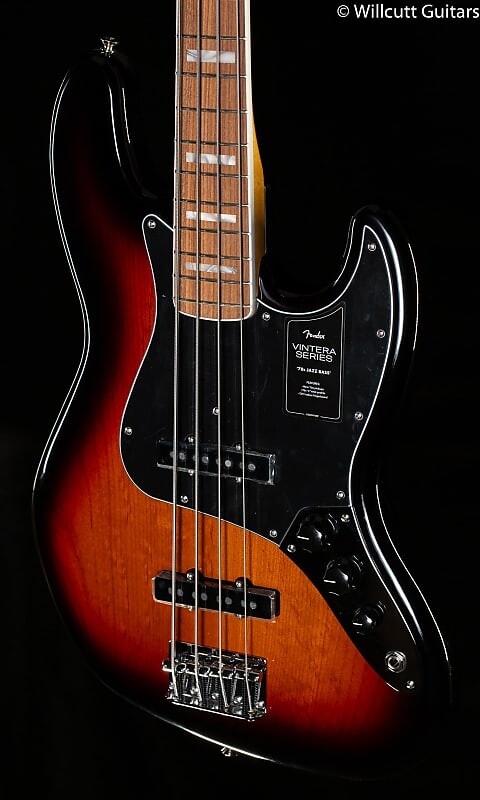 

Fender Vintera '70s Jazz Bass Pau Ferro Fingerboard 3-Color Sunburst (402) Бас-гитара