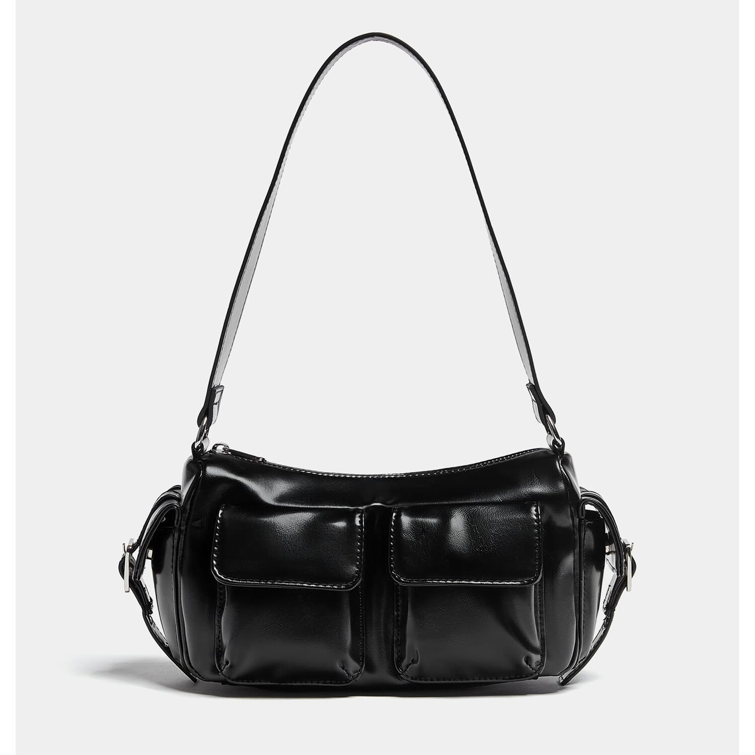 

Сумка Pull&bear 90s Shoulder With Multi Pocket Detail, черный