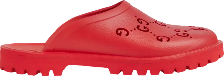 

Сандалии Gucci Slip-On Sandal Deep Coral, красный