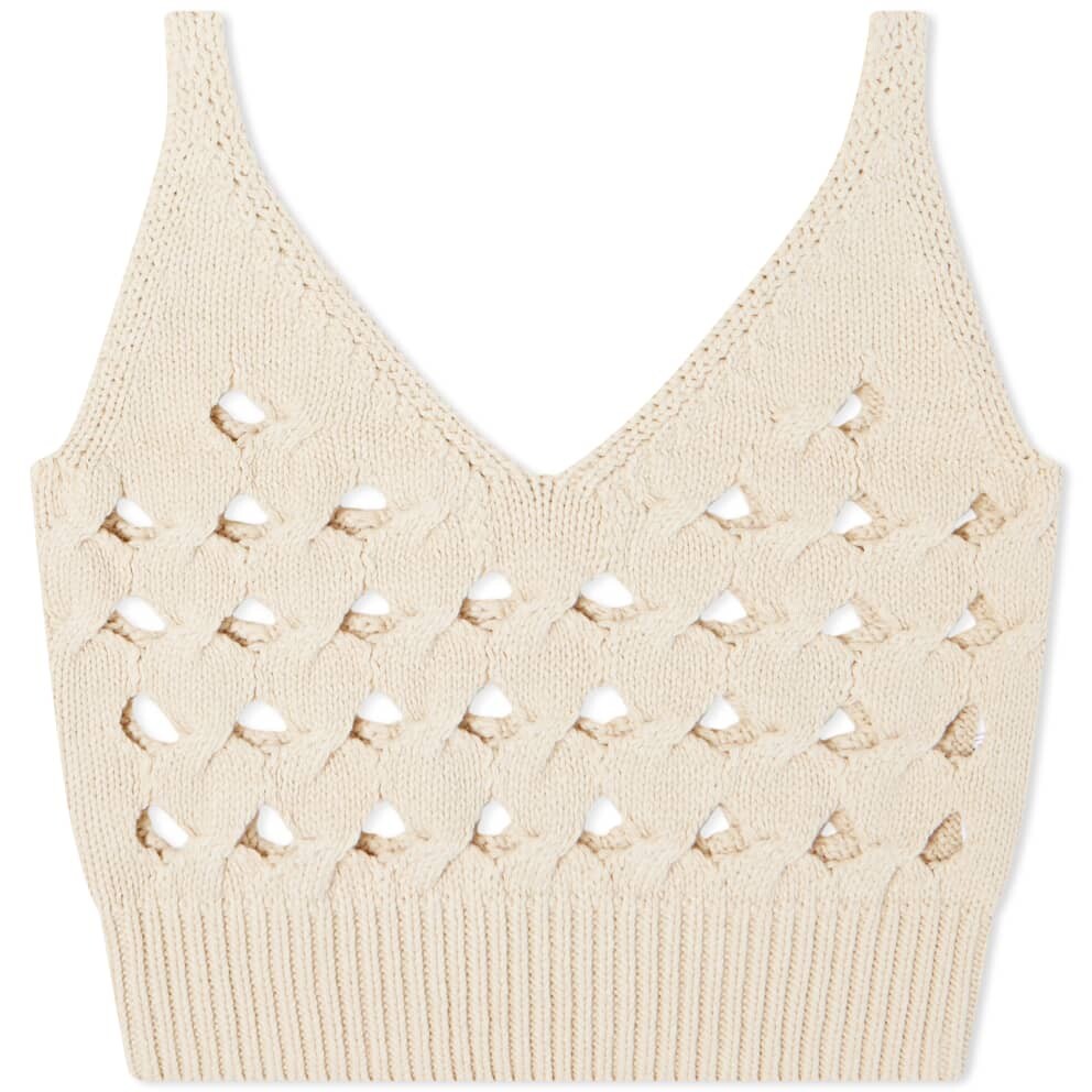 

Топ Holzweiler Fri Crochet Knit Vest, песочный
