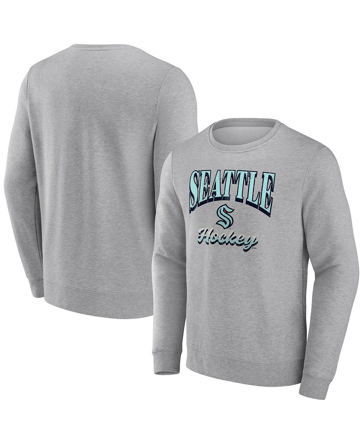 цена Мужская фирменная толстовка heather grey seattle kraken special edition 2.0 pullover sweatshirt Fanatics, мульти