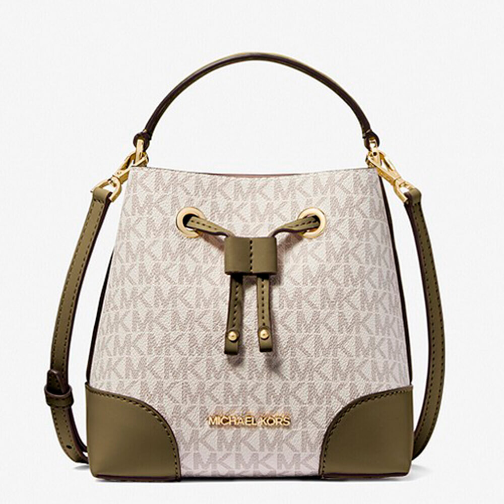 

Сумка хобо Michael Michael Kors Mercer Small Logo, оливковый