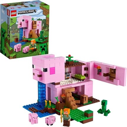 

Конструктор Lego 21170 Minecraft домик свинки с фигурками Алекса и Крипера